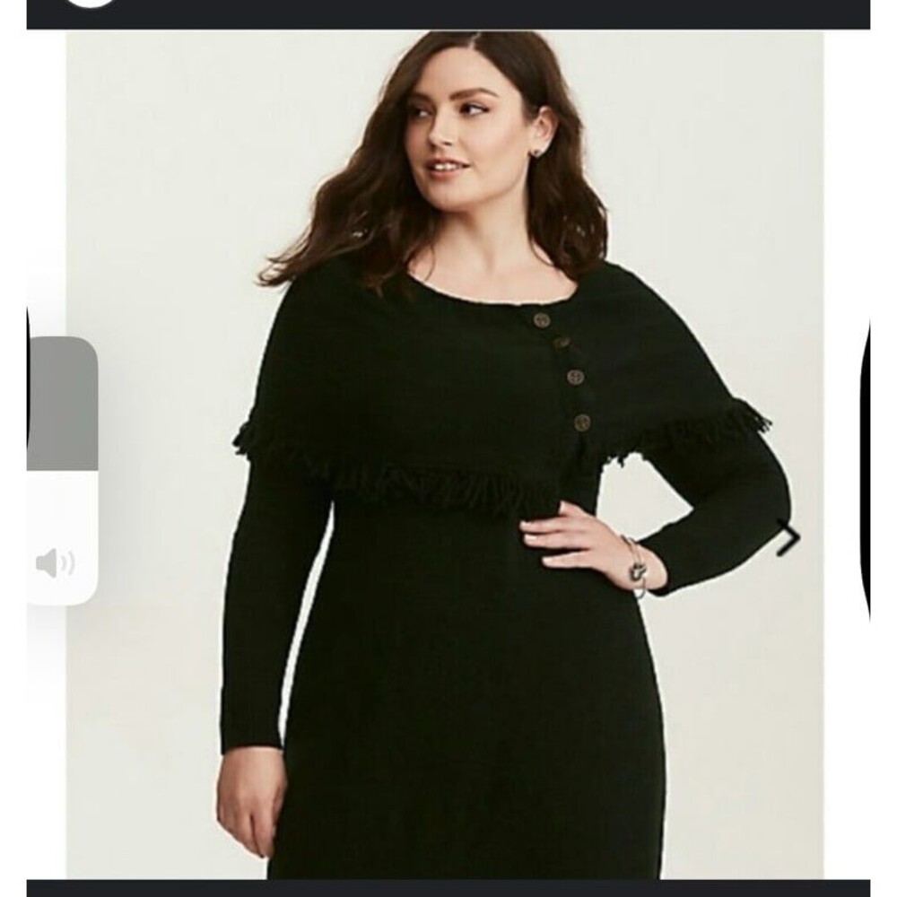 Torrid x outlander size 1 1x green sweater dress